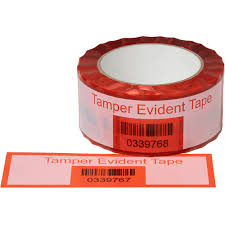 red tamper evident tape
