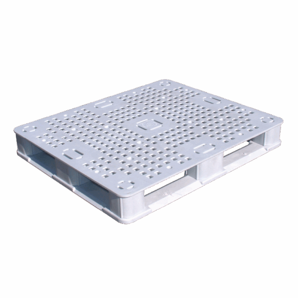 Heavy duty plastic pallet white